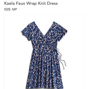 Kael faux wrap dress